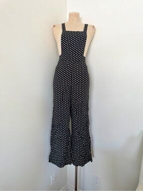 Sky and Sparrow Black Polka Dot Jumpsuit